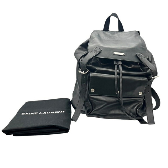 Saint Laurent Backpack Lamb Leather Black - Picture 16 of 16